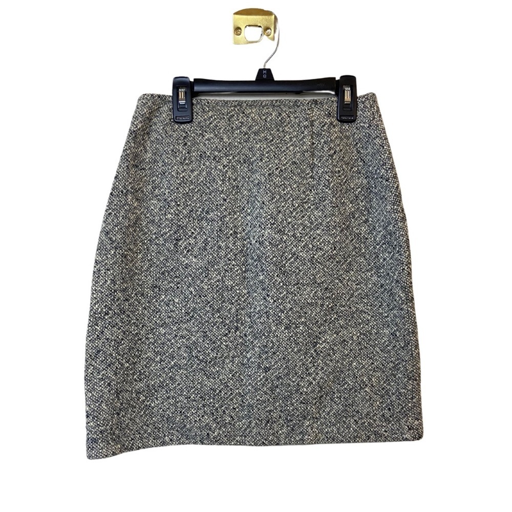 Gray Tweed Pencil Skirt